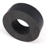 AOMAG Ferrite Magnet Ring OD60 x ID32 x 10mm 2.4" Large Grade C8 Ceramic Magnets (Pack of 2)