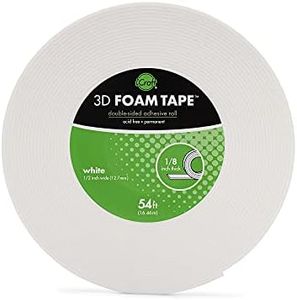 iCraft 5610 3D Foam Tape Jumbo Rolls, White