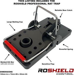 ROSHIELD Rat Trap Protector Box – Secure Rodent Bait Station