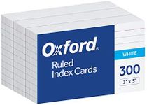 Oxford Ruled Index Cards, 3" x 5", 