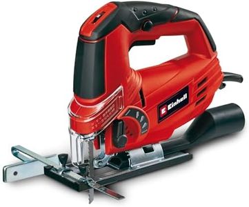 Einhell TC-JS 85 Seghetto alternativo, taglio obliquo a 45°, controllo della velocità di corsa, sollevatore rotante a 4 stadi, adattatore di aspirazione, arresto parallelo, custodia) 620 W