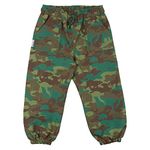 Jan & Jul Toddler Rain Gear, Waterproof Splash Pants for Girls Boys (Single-Layer: Woodland Camo, 2T)