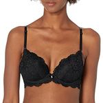 Smart & Sexy Women's Signature Lace Push-up Bra, Black Hue, 34A