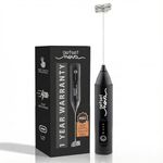 Coffee Frother Electric Rechargeable Coffee Maker Machine for Home Electric Coffee Frother Machine & Milk Whisker with Dual Spring Tech GetSetNova | 1 Year Warranty | Free Recipe Book (Frother)