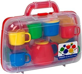 Peterkin Children's Tea Set Carry Case in Primary Colours