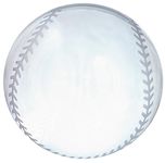 Amlong Crystal Baseball Paperweight 3.5 inch with Gift Box