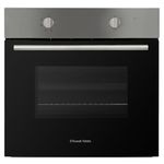 Russell Hobbs 70L, 60cm Wide, Single Electric Built-in Fan Oven and Grill in Stainless Steel, 6 Oven Functions, RHFEO7004SS