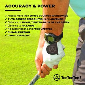 TecTecTec ULT-G Golf GPS Watch – Distance Tracker for Golfers