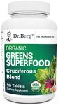 Dr. Berg's Greens Superfood Cruciferous Vegetable Tablets - Vegetable Supplements for Adults w/ 11 Phytonutrient Super Greens Tablets - Energy, Immune System & Liver Veggie Tablets - 90 Tablets