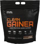 Rivalus Rival Nutrition Clean Gainer | High Protein Lean Mass Gainer Powder | 560 Calories, 30g Protein, 99g Multi-Source Carbs | 31 Servings (10LB, S'mores)