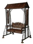 Urban Art Store Iron Swing Jhula for Home & Garden/Porch/Balcony 2 Seater Weight Capacity 300Kgs+ (SWING