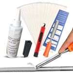 Crestgolf Premium Grip Repair Kits for Regripping Golf Clubs, Comes with Golf Grip Removal Tool Hook, 13PCS Goft Grip Tapes, 5oz Golf Solvent, Tape Stripper Remover Tool and Rubber Vise Clamp