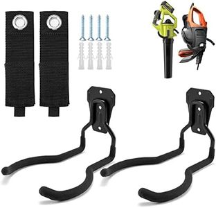 Garden Power Tool Hanger, Weed Eater Rack, Line Trimmer, Wall Hook, Garage Wall Hook, Utility Holder Organiser and Storage (Pack of 2) Holds up to 30 kg