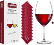 Wine Filter Bags,Sulfites & Histamine Remover,Reduces Tannin –,Wine Allergies Prevention,Restore Taste, Aerate – and Experience The Magic of Organic Wine Purifier(12 Count/Pack of 1)