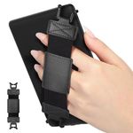 MoKo Soft Hand Strap for 6-8" Kindle eReaders Fire Tablet Kindle/Kobo/Voyaga/Lenovo/Sony Kindle E-Book Tablet, Black High-Elasticity Versatile Hand Strap Lightweight Finger Grip Holder, Black