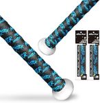 ALIEN PROS Bat Grip Tape for Baseball New 1.1 MM Precut and Pro Quality Bat Tape Wrap Your Bat for an Epic Home Run (2 Pack) Replacement for Old Baseball bat Grip (2-Pack Monster)