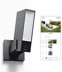 Netatmo Caméra de Surveillance Extérieure Connectée Intelligente avec Éclairage Intégré 12W, Détection des Personnes/Animaux/Véhicules, Vidéo HD 1080p 4MP, Vision Nocturne IR, Stockage Local, NOC-AMZ