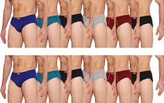 VIP Frenchie Plus Men's Cotton Brief Pack of 12 (Assorted, 90)