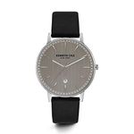 Kenneth Cole New York Men's Analog Quartz Watch with Leather Strap KC50009001