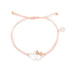 Disney Mickey and Minnie Mouse Kids Pink Adjustable Cord Charm Bracelet