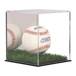 Softball Baseball Display Case Stand with Turf Base