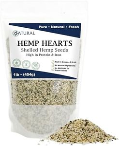 Hemp Hearts - 100% Pure Hemp Hearts - Raw Shelled Hemp Seeds (1 Pound)