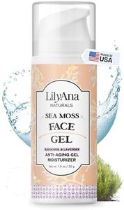 LilyAna Naturals Sea Moss with Bakuchiol Face Gel - Extreme Hydration Moisturizing Cream - Natural and Organic - Gentle Formula - Made in the USA - 1oz