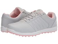 Skechers womens Pivot Spikeless Golf Shoe, Light Gray/Pink, 9 US