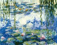 Wieco Art - Water Lilies by Claude 