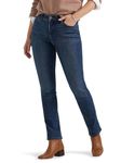 Lee Women's Ultra Lux Comfort with Flex Motion Straight Leg Jean Royal Chakra 12 Medium, Royal Chakra, 12