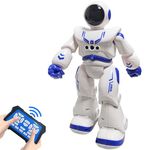 Veilxty Remote Control Robot Toy for Kids, Astronaut RC Robot Toy, Gesture Sensing Robot, Infrared Controller Robot, Dancing Singing Robot, Best Gifts for Boys and Girls (Blue)