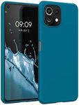 kwmobile Case Compatible with Xiaomi 11 Lite (5G) NE/Mi 11 Lite (5G) Case - Soft Slim Protective TPU Silicone Cover - Caribbean Blue