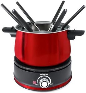 Swissmar 10 Piece Electric Fondue Set (Red)