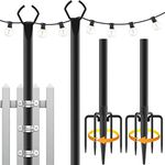 Mutovlin 2 Pack String Light Poles,