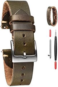 Horween Leather Watch Strap for Women, 18mm Leather Watch Bands, Quick Release Handmade Soft Vintage Replacement