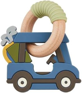 Mud Pie Golf Cart Teether, Blue