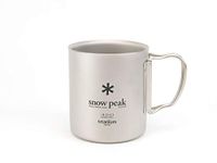 Snow Peak Ti-Double 450 Mug, Japanese Titanium, Made in Japan, Ultralight for Camping and Backpacking, Lifetime Product Guarantee