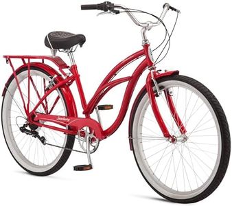 Schwinn Sanctuary 7 Comfort Beach Cruiser Bike for Adult Women Men, 7-Speed Drivetrain in Retro-Styled 17-Inch Steel Step-Through Frame, 26-Inch Wheels, With Front & Rear Fenders, Rear Cargo Rack