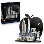 LEGO Architecture New York City – The Big Apple Building Set for Adults, Ages 18+ - Decor for Bedroom, Office or Desk - Gift for Men & Women - 21066