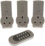 STATUS Remote Control Socket | White Remote Control Plug UK | Pack of 3 | SREMSOC3PK3