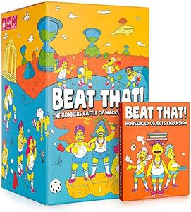 Beat That! Game - Party Games & Family Games, Games for Adults & Family Board Games for Kids and Adults - Garden Games - Family Card Games - Main Game & Household Objects Expansion Bundle