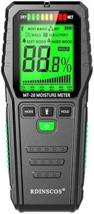 Feuchtigkeitsmessgerät für Wände Feuchtigkeitsmesser Wand Zerstörungsfreie Messung Feuchtemessgerät Mauerwerk Geeignet für Holz, Wand, Wohnmobil, Decke, Boden