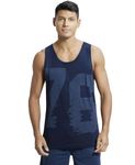 Jockey Men's Regular Fit Tank Top (9928_Navy_Large)