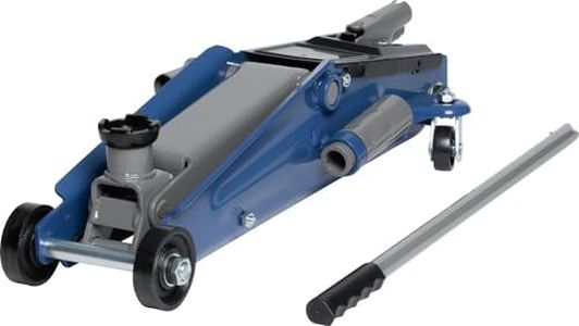 Cartrend hydraulischer Wagenheber, Rangierwagenheber für SUVs und Geländewagen mit Quicklift-Funktion, 2,5 Tonnen, blau