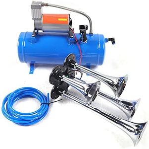 6L Compresseur d'air Kit, Train Horn avec 4 klaxons d'air pour SUV Car Truck 12V 150PSI