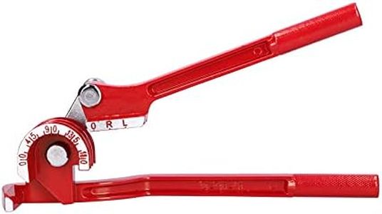 OVAQUIXI MANUAL TUBING BENDER, 180° PIPE BENDING TOOL WITH HIGH VISIBILITY MARKER FOR COPPER, ALUMINUM & BRAKE LINES 6 to 10MM 0.2 to 0.4IN