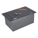 Brihard Floor mountable A4 documents fitting Safe with Key Lock - 13,5L Secure Storage - External size 18x42x26cm Home Safe with Key Lock - Floor mounted Heavy Duty Safe - Internal size 17x36x22cm