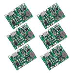 AITRIP 6PCS 2A USB 2A USB 18650 Lithium Li-ion Battery Charger Module Boost 3.7V to 5V 9V 12V Adjustable DC-DC Step Up Boost Module TP4056 DIY Kit Parts