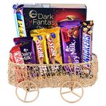 Astonished Retail Astonished Assorted Chocolate Gift Hamper | Gift with Metal Wire Basker | Chocolate Gift Hamper for Diwali, Birthday, Holi, Rakhi, New Year, Christmas, Anniversary, 1