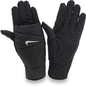 Nike Women's Quilted 2.0 Running Gloves(Black/Small)